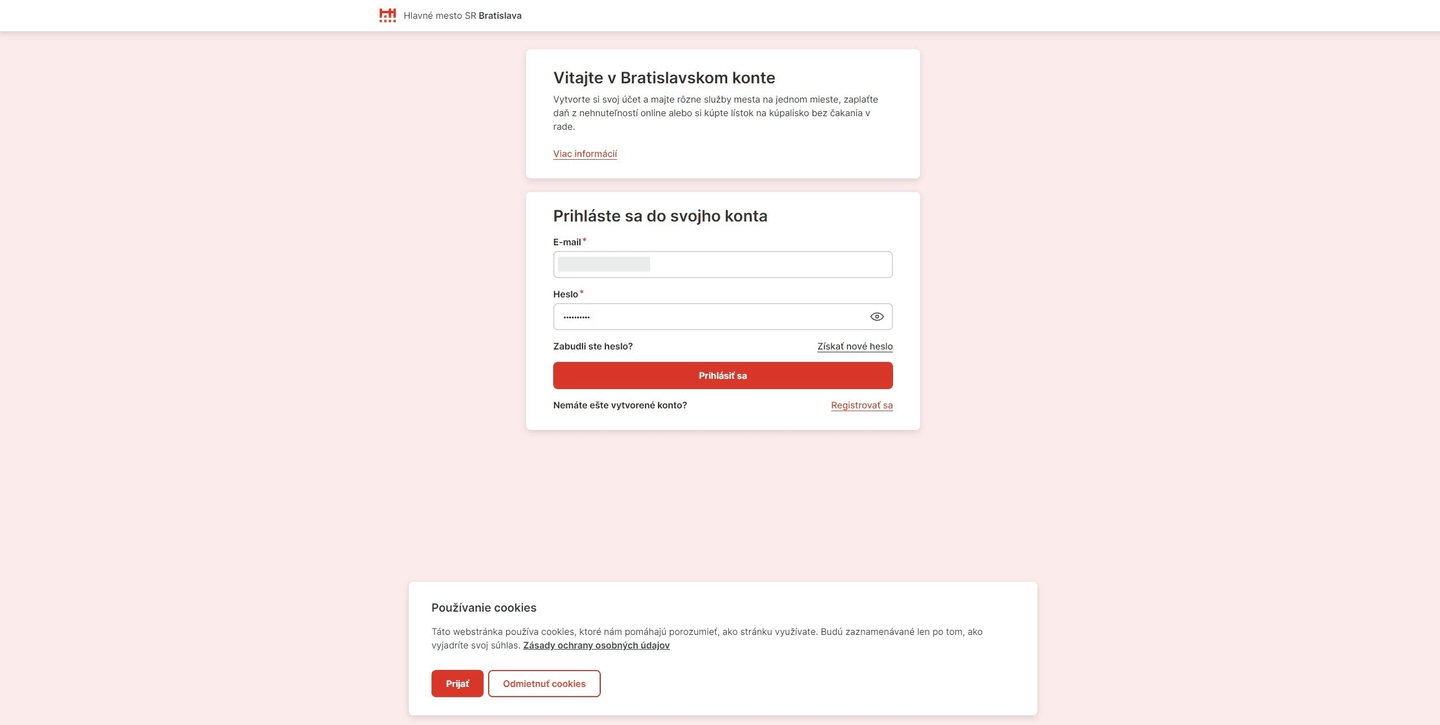 Magistrát hl. mesta SR Bratislavy — Online vstupenky na kúpaliská v Bratislave