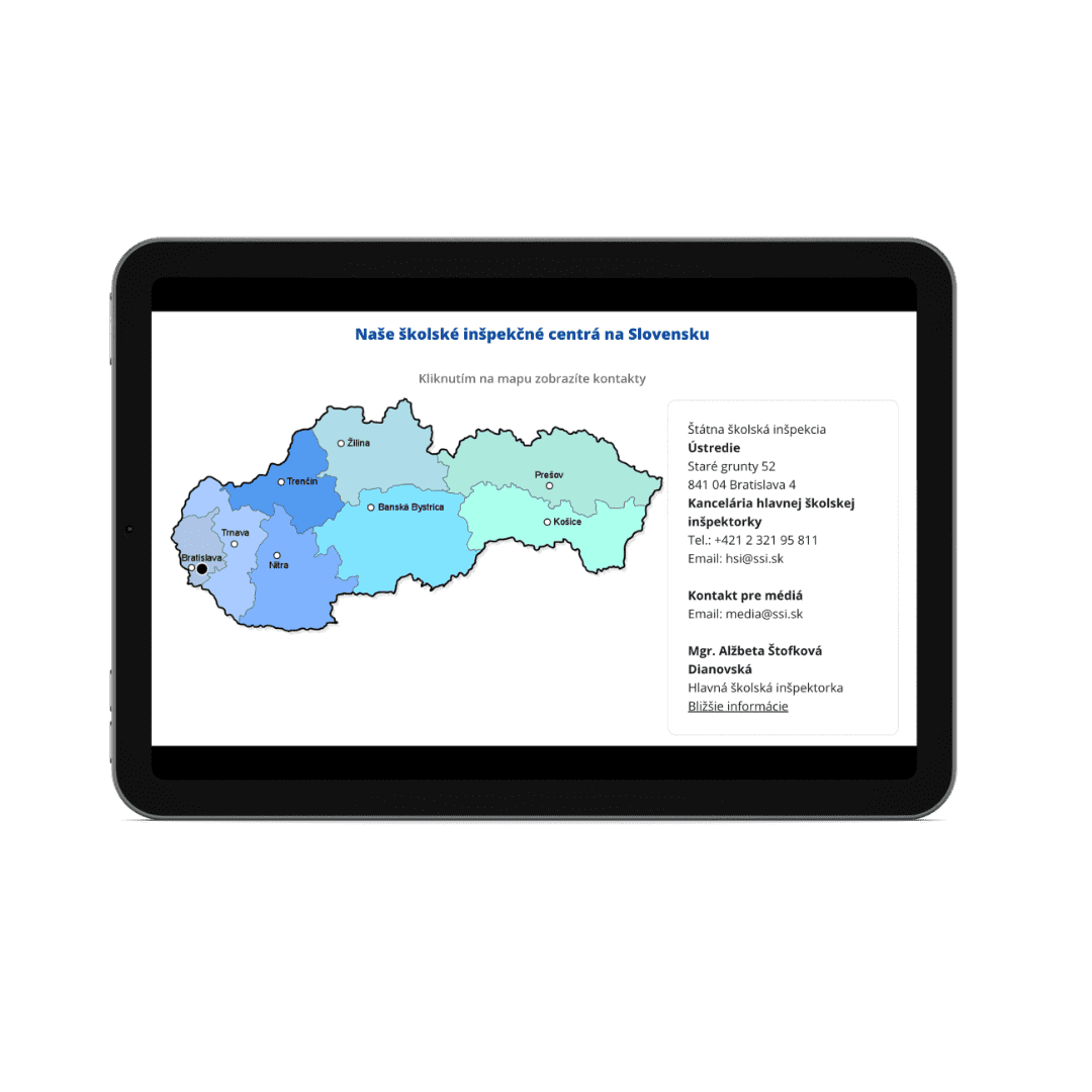 Štátna školská inšpekcia — náhľad riešenia